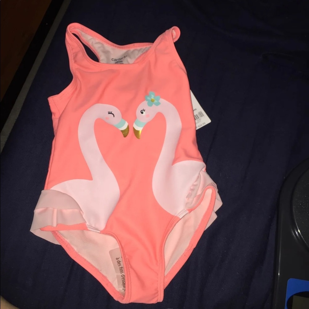 Carters flamingo bathing suit 18m